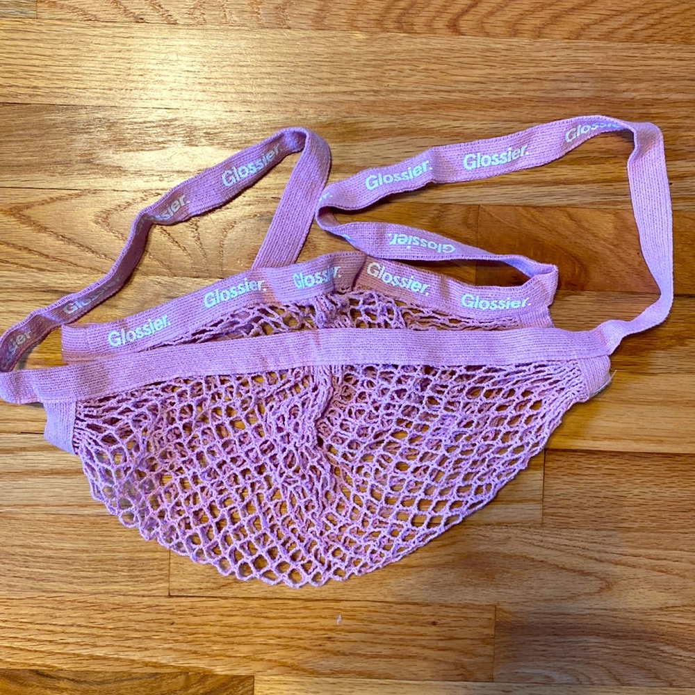 Glossier mesh bag